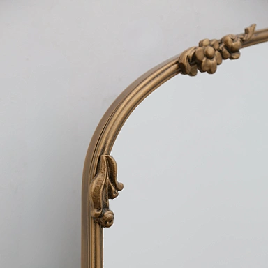 Baroque Floral Gold Framed Mirror – Detail 2